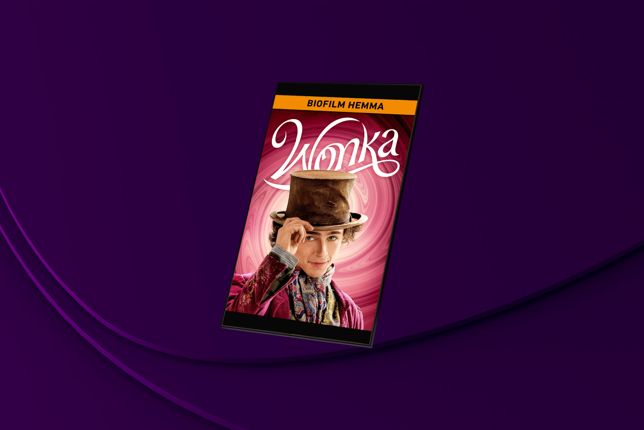 Storfilmen Wonka är bara en av alla filmer du kan se i februari på Filmbutiken genom SF Anytime. 